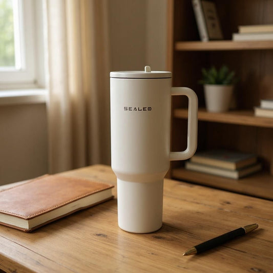 Sealed Tumbler 40 OZ Beige