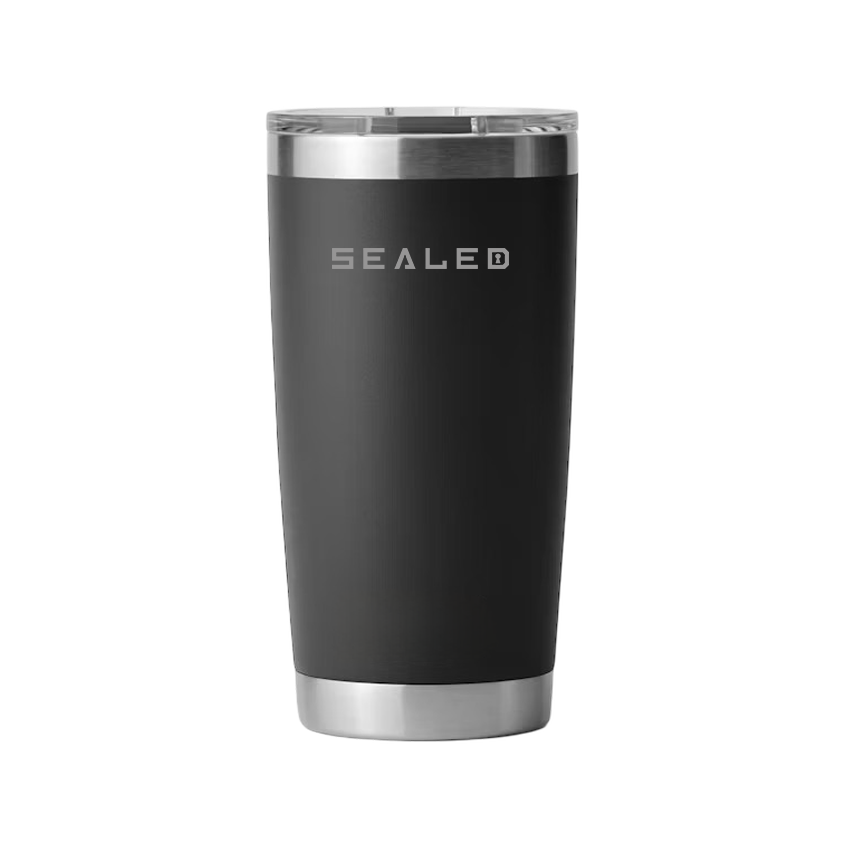 Sealed Coffee Cup 20 OZ Black