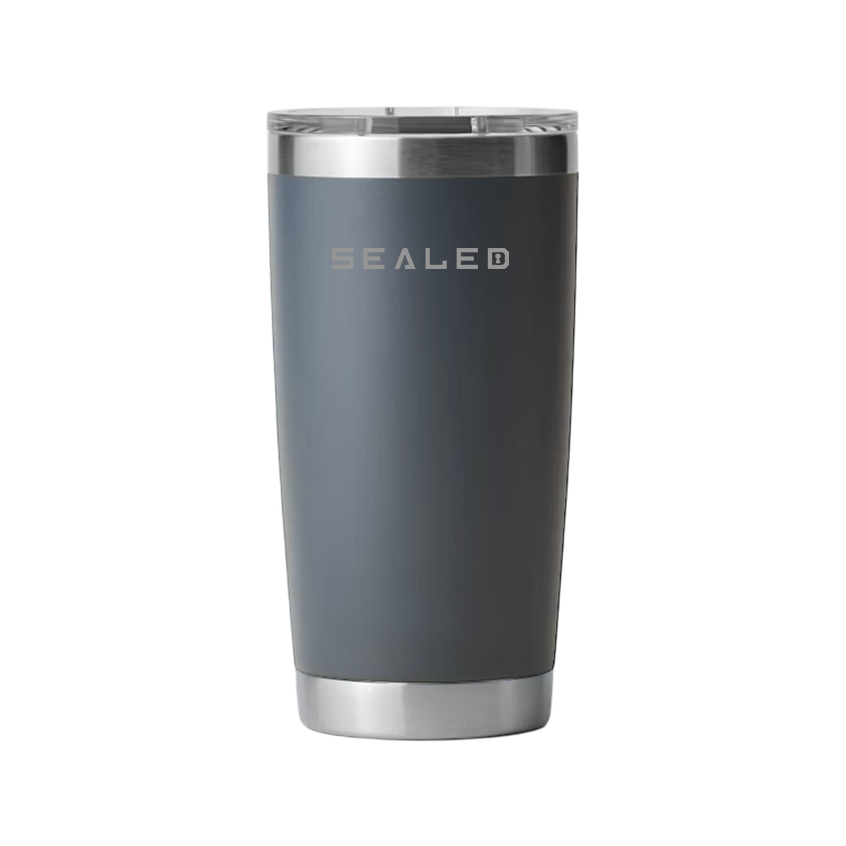 Sealed Coffee Cup 20 OZ Grey